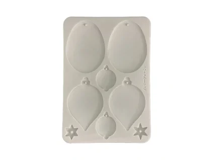 stamperia a5 silicon mould christmas balls kacma61