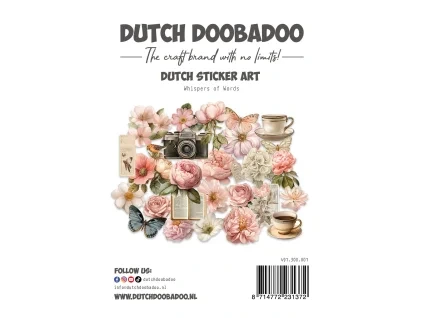 dutch doobadoo whispers of words dutch sticker art
