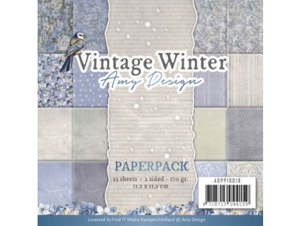 Sada papírů Vintage zima