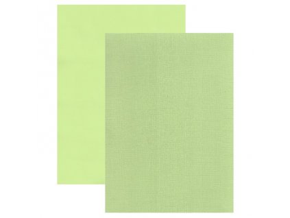 Barevný papír - perleťová texturovaná čtvrtka limetka