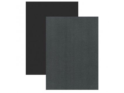 Barevný papír - perleťová texturovaná čtvrtka černá