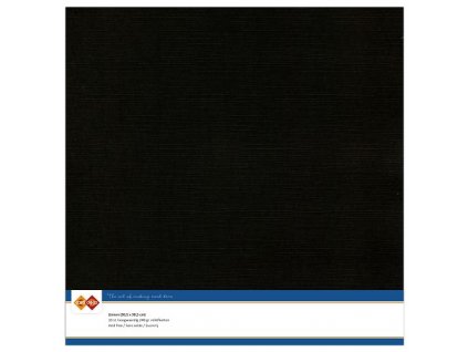 Barevný papír texturovaná čtvrtka černá 30x30cm
