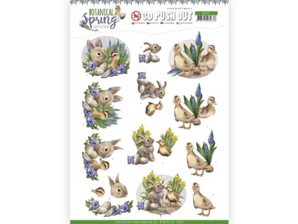 3D Výřezy Botanical Spring Nejlepší přátelé