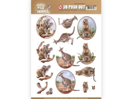 3D Výřezy Australská zvířata