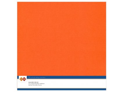 Barevný papír texturovaná čtvrtka oranžová 30x30cm