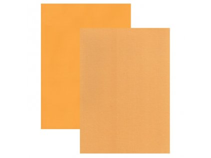 Barevný papír perleťová texturovaná čtvrtka mango