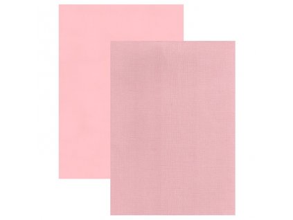Barevný papír perleťová texturovaná čtvrtka světle růžová