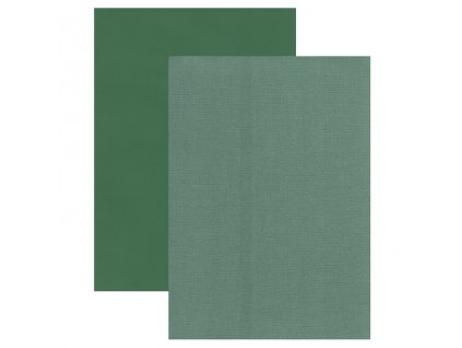 Barevný papír - perleťová texturovaná čtvrtka tmavě zelená