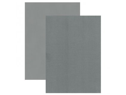 Barevný papír - perleťová texturovaná čtvrtka šedá