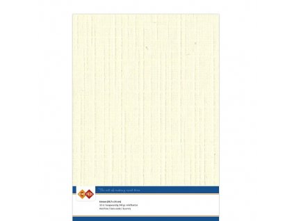 Barevný papír - texturovaná čtvrtka krémová