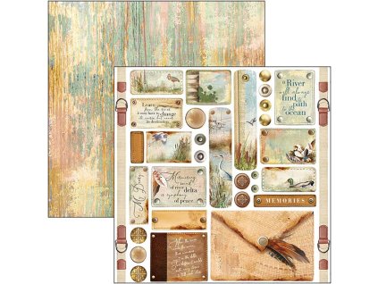 Oboustranný papír Delta Tags 30x30cm
