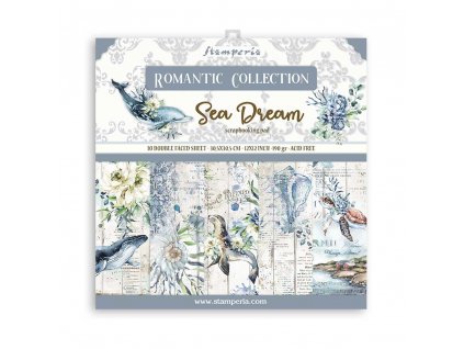 stamperia romantic sea dream 12x12 inch paper pack