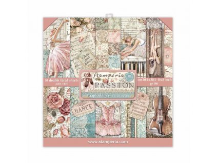 stamperia passion 8x8 inch paper pack sbbs29