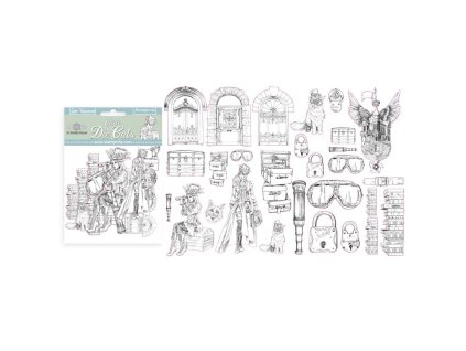 stamperia clear die cuts lady vagabond dfldcp02