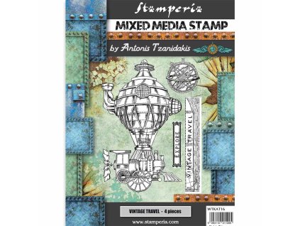 stamperia mixed media stamp sir vagabond vintage t