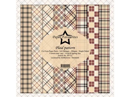 paper favourites plaid pattern 6x6 inch paper pack