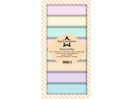 paper favourites pastel stribes slim paper pack pf