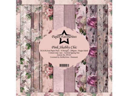 paper favourites pink shabby chic 12x12 inch paper