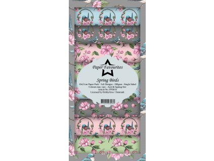 paper favourites spring birds slim paper pack pfs0