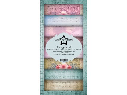 paper favourites vintage music slim paper pack pfs