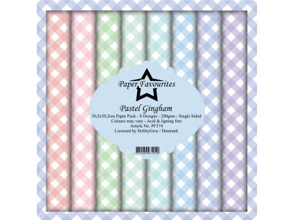 paper favourites pastel gingham 12x12 inch paper p