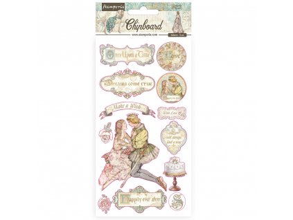 stamperia chipboard 15x30cm sleeping beauty dflcb3