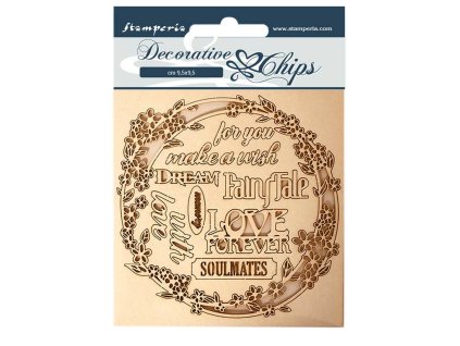 stamperia decorative chips sleeping beauty garland
