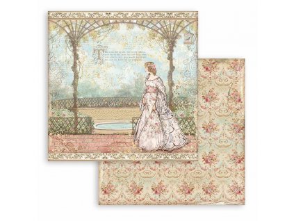 stamperia sleeping beauty princess 12x12 inch pape