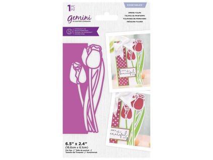 gemini spring tulips edgeables dies gem md edg spt