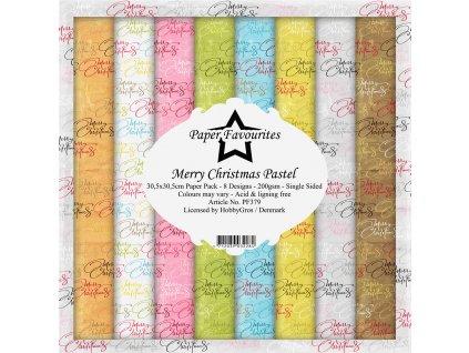 paper favourites merry christmas pastel 12x12 inch