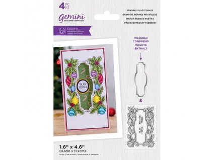 gemini sending glad tidings stamp die gem std segl