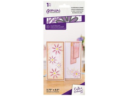 gemini flourishing flowers cut and emboss folder g