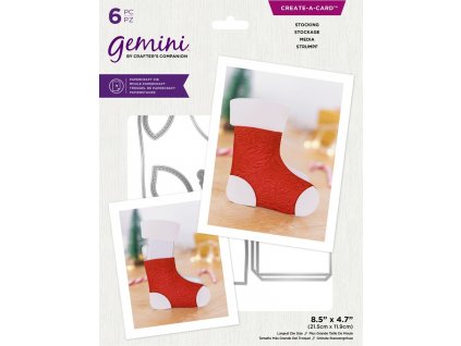 gemini message reveal stocking create a card dies