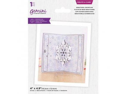 gemini christmas pop out sensational snowflake cre