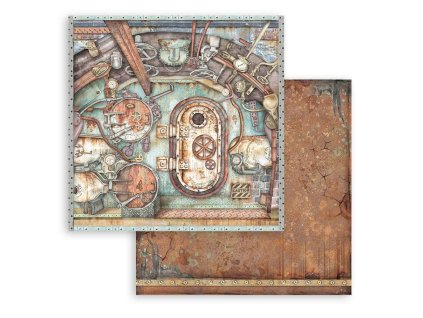stamperia lady vagabond lifestyle ship gate 12x12