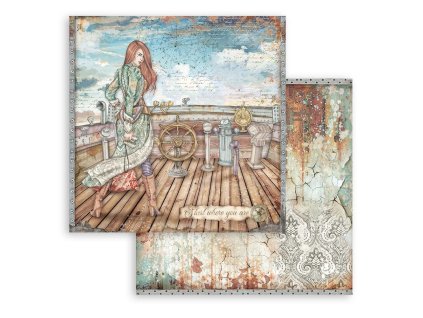 stamperia lady vagabond lifestyle rudder 12x12 incsdfgsdfg