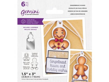 gemini gingerbread wishes stamp die gem std giwi