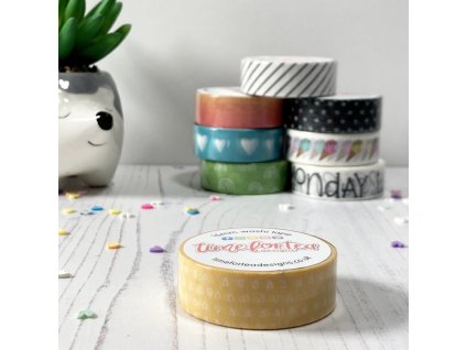 time for tea designs washi tape yellow abstract tr