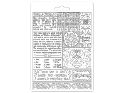 stamperia soft mould a5 alchemy writings k3pta5609