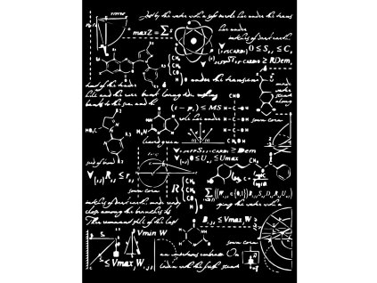 stamperia thick stencil 20x25cm alchemy formulas k