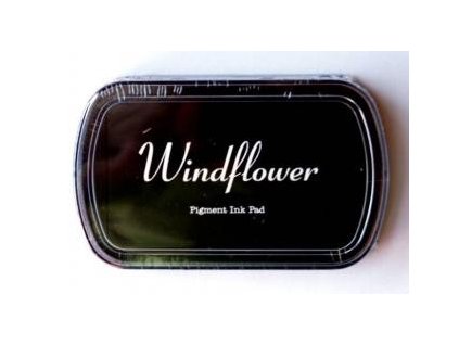 Razítkovací polštářek Windflower Černý
