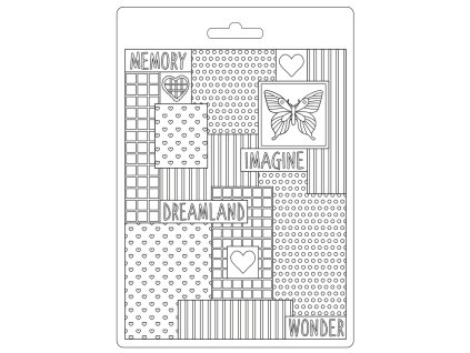 stamperia soft mould a5 daydream patchwork k3pta56