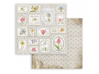 stamperia romantic garden house tags 12x12 inch pa