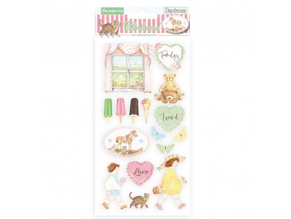 stamperia chipboard 15x30cm daydream toys dflcb53