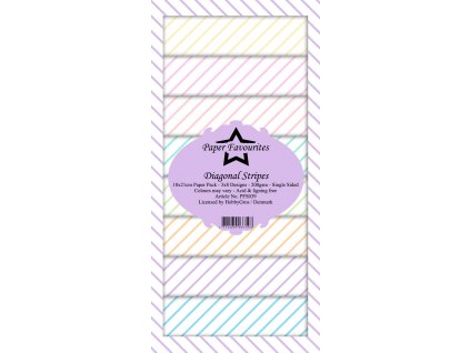 paper favourites diagonal stripes slim paper pack