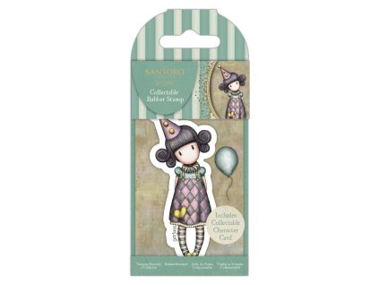 gorjuss collectable mini rubber stamp no69 pierrot