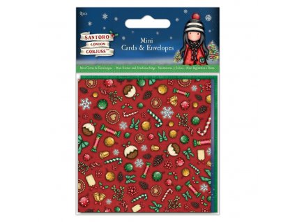 gorjuss christmas mini cards envelopes gor 150900