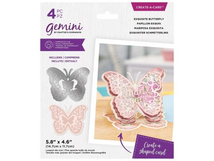 gemini exquisite butterfly create a card dies gem