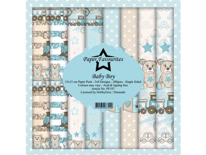 paper favourites baby boy 6x6 inch paper pack pf19