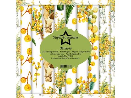 paper favourites mimosa 6x6 inch paper pack pf202